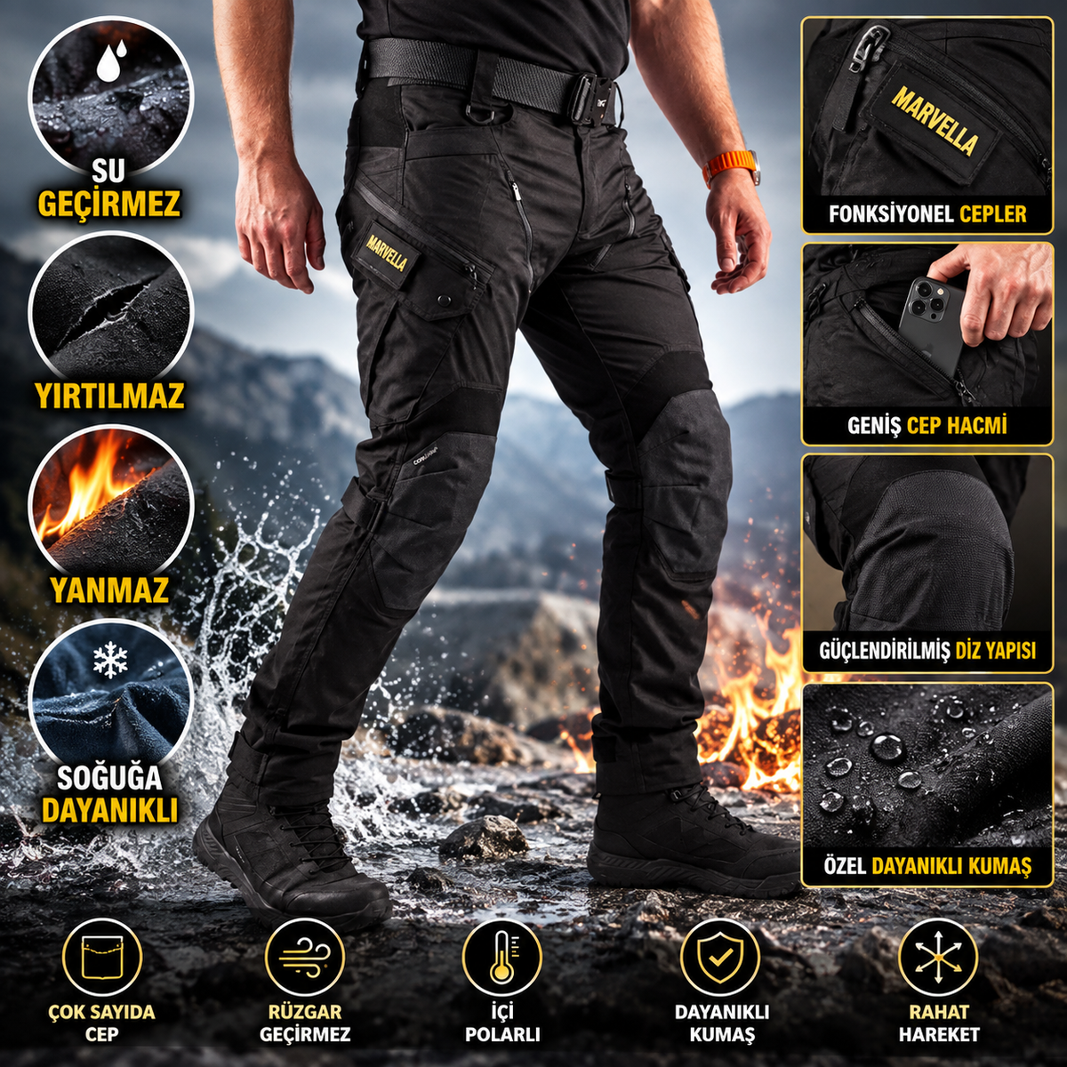 Arvella™ Taktik Pantolon